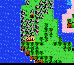 The white devil towers over the small village.